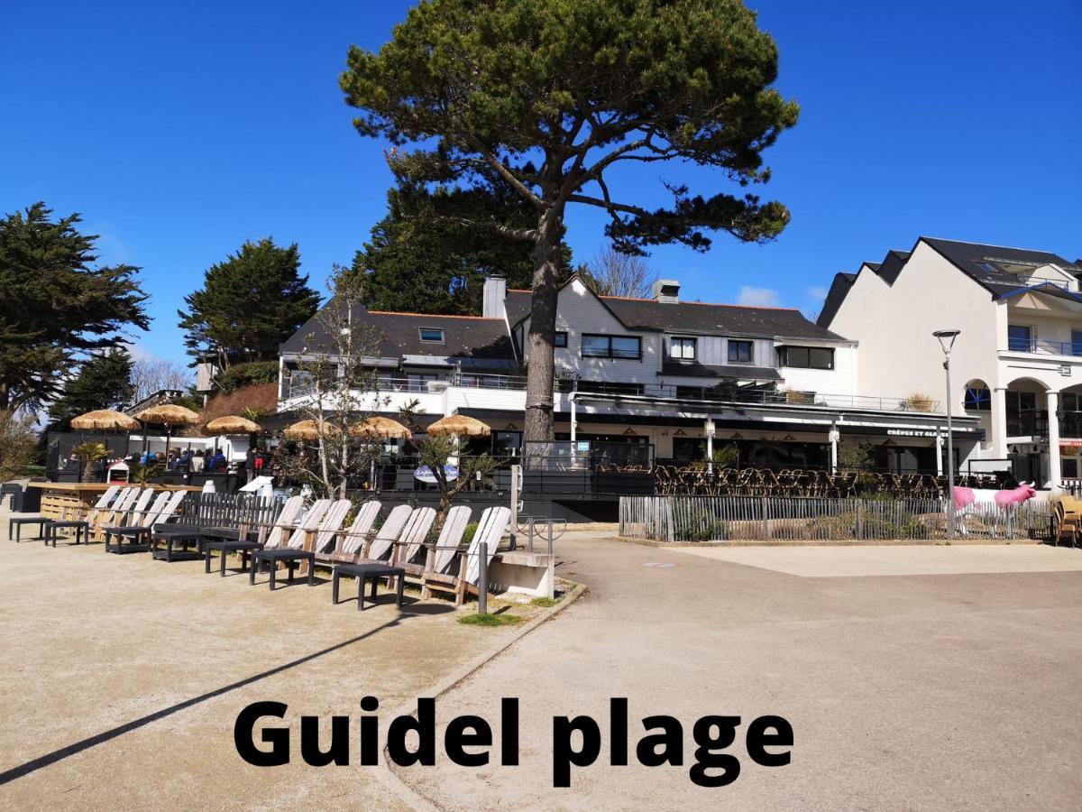 Maisonnette T2 Bord De Mer Guidel Plage Eksteriør billede